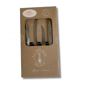 Boîte set couteaux manches colorés