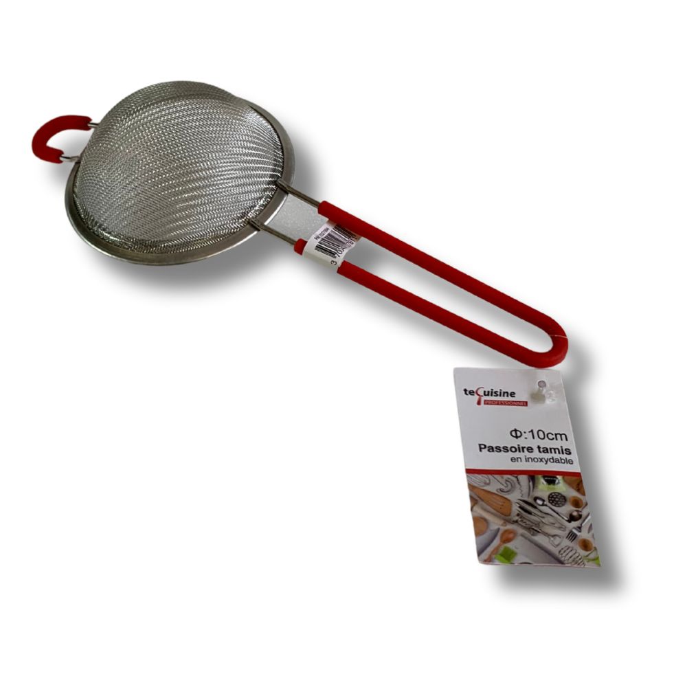 Passoire tamis 10cm rouge de dessous Passoire tamis 10cm rouge de dessous