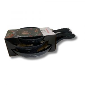 Set 3 poêles revêtement en pierre