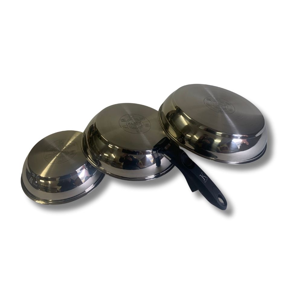 Lot 3 casseroles inox – Klaus Lot 3 casseroles inox – Klaus